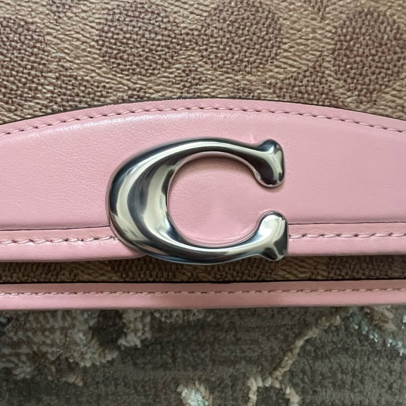 COACH Lunar New Year Bandit Bag in Colorblock Signature Canvas w/ Rabbit Charm - Picture 5 of 12